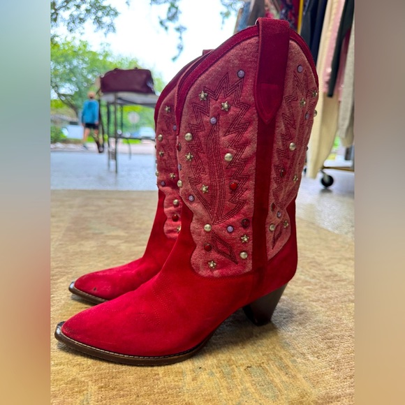 Pink Isabel Marant Western Boots - Picture 3 of 5